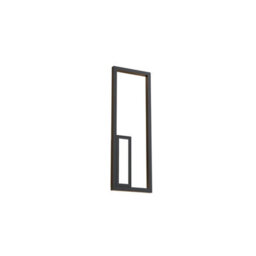 Luminosa Lighting Luminosa Boutique Rectangle Wall Lamp, 21W Led, 3000K, 1130Lm, Black, 3Yrs Warranty - thumbnail 1