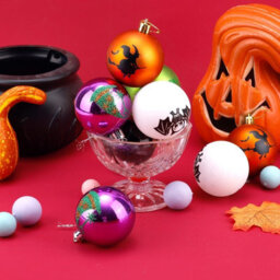 Amorly 16Pcs Halloween Tree Hanging Ornaments, Witch, Spider Web, Pumpkin, Skull & Ghost Decor Balls, Festive Baubles For Home Decoration - thumbnail 9