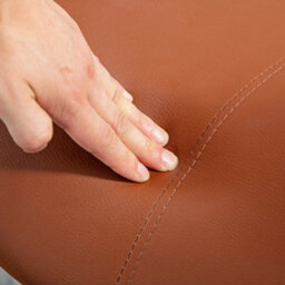Homcom Pu Leather Saddle Stool W/ Moulded Padded Seat Adjustable Height Brown - thumbnail 9
