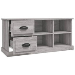 Walplus Tv Cabinet Grey Sonoma 102X35.5X47.5 Cm Engineered Wood - thumbnail 7