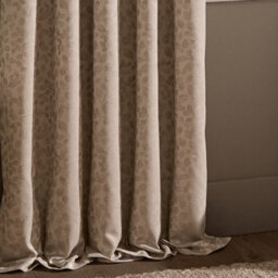 Wylder Grace Leaf Jacquard Fully Lined Pencil Pleat Curtain Pair, Taupe, (W) 229 X (D) 137Cm - thumbnail 5