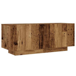 Berkfield Tv Cabinet With Led Lights Old Wood 200X35X40 Cm Engineered Wood - thumbnail 8