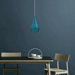 Ledsone Modern Industrial Teardrop Hanging Ceiling Light Red Pendant Lamp, Eyeball Design Light Shades E27 Lamp Neon Blue - thumbnail 4