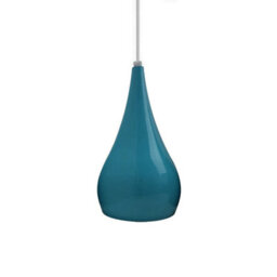 Ledsone Modern Industrial Teardrop Hanging Ceiling Light Red Pendant Lamp, Eyeball Design Light Shades E27 Lamp Neon Blue - thumbnail 7