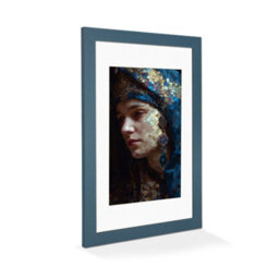 Ak Frames Navy Blue 16X12 Frame With 12X10 Mount And Perspex Front - thumbnail 2