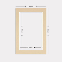 Ak Frames 6X4 Ivory Picture Mounts To Fit 5X3 Aperture Size - Mount Board Only (No Frame Included) - thumbnail 3