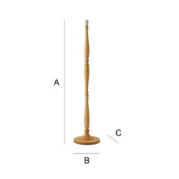 Valuelights Victoria Traditional Light Wood Candlestick Floor Lamp Base - thumbnail 8
