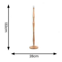 Valuelights Victoria Traditional Light Wood Candlestick Floor Lamp Base - thumbnail 6