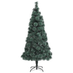 Berkfield Artificial Christmas Tree With Stand Green 210 Cm Pet - thumbnail 2