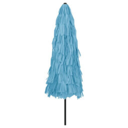 Walplus Garden Parasol With Steel Pole Blue 324X324X247 Cm - thumbnail 6