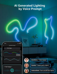 Lepro N1 Ai Smart Neon Light 6M Rgb+Ic, App & Voice Control, Works With Alexa & Google Home, Music Sync, Plug In, Ip65 Rope Light - thumbnail 3