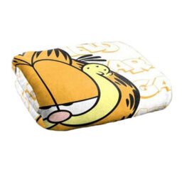 Garfield Silky Sketch Name Repeat Supersoft Blanket White/yellow (One Size) - thumbnail 2