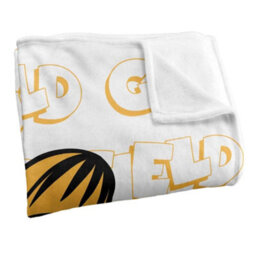 Garfield Silky Sketch Name Repeat Supersoft Blanket White/yellow (One Size) - thumbnail 3