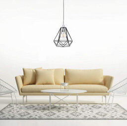 Giggi Black Cage Metal Basket Ceiling Light Shade - thumbnail 7