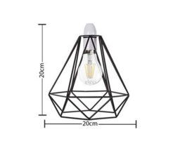 Giggi Black Cage Metal Basket Ceiling Light Shade - thumbnail 3