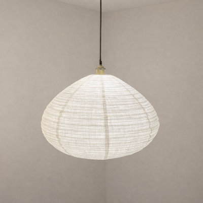CGC Interiors Cgc Selma Linen Large Bell Shape Easy Fit Hand Made Lampshade - image 1