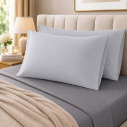 Moonlight Bedding Pillowcase Pack Of 6-Envelope Closure Super Soft Brushed Microfiber House Wife Pillow Cover,(Silver, 50X75Cm) - thumbnail 8