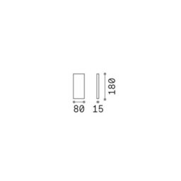 Ideal Lux Luminosa Post-It Outdoor Up Down Wall Lamp Coffee 2X Led 620Lm 3000K Ip65 - Driver Required - thumbnail 2