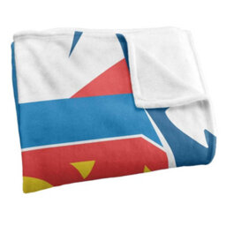 DC comics Superman Silky Chest Logo Supersoft Blanket Blue/white (36In X 58In) - thumbnail 3