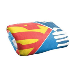 DC comics Superman Silky Chest Logo Supersoft Blanket Blue/white (36In X 58In) - thumbnail 2