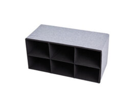 Periea 'gigi' Large Ottoman Storage Box, 6 Drawers, 280Kg Weight Tested - Grey - thumbnail 5