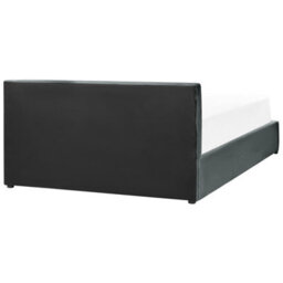 Beliani Ottoman Bed Velvet Bousse 160 X 200 Cm (Eu King Size) Dark Grey - thumbnail 8