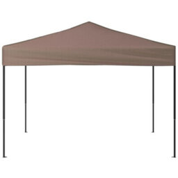 Walplus Folding Party Tent Garden Gazebo Canopy Taupe 3X3 M - thumbnail 3