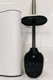 Showerdrape Fortuna White Steel Toilet Brush And Holder - thumbnail 3