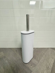 Showerdrape Fortuna White Steel Toilet Brush And Holder - thumbnail 2