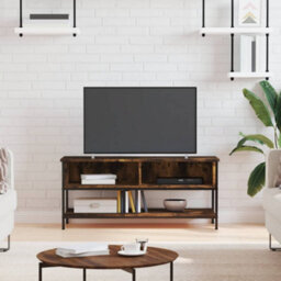 Walplus Tv Cabinet Smoked Oak 100X35X45 Cm Engineered Wood - thumbnail 1