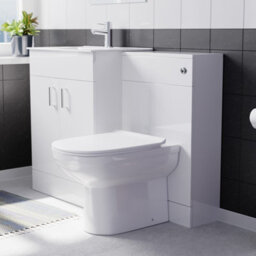 Nes Home Nanuya 600mm White Freestanding Mdf Vanity Basin, Wc Unit & Btw Toilet - thumbnail 3
