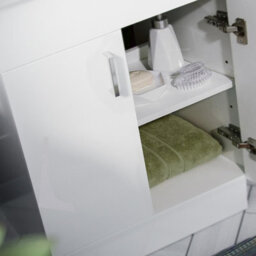 Nes Home Nanuya 600mm White Freestanding Mdf Vanity Basin, Wc Unit & Btw Toilet - thumbnail 5