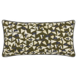 HÖEM Hoem City Geometric Piped 100% Cotton Cushion Cover - thumbnail 1