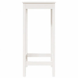 Vidaxl Bar Table White 50X50X110 Cm Solid Wood Pine - thumbnail 6