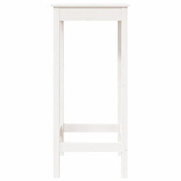 Vidaxl Bar Table White 50X50X110 Cm Solid Wood Pine - thumbnail 5