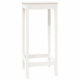 Vidaxl Bar Table White 50X50X110 Cm Solid Wood Pine - thumbnail 2