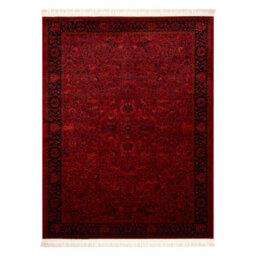 RugsX Orient 5125 Carpet Burgundy Black Frame, Classic, Ornament, With Fringes 200X290 Cm - thumbnail 2