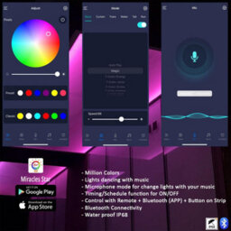 Shatchi 20M Rgb+W Led Strip Rope Light Battery, Usb Operated - Remote And App Controlled Functions - thumbnail 3