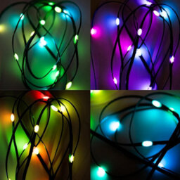 Shatchi 20M Rgb+W Led Strip Rope Light Battery, Usb Operated - Remote And App Controlled Functions - thumbnail 6