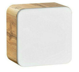 Impact Furniture Small Bathroom Cabinet Wall Mounted Cube Unit Set Of 3 Floating Storage Shelf Boxes Designer White Gloss Oak Handleless Arub - thumbnail 3