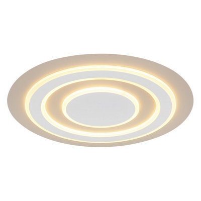 Luminosa Lighting Luminosa Jayden Semi Flush Ceiling Light Matt White Led 3000K - image 1