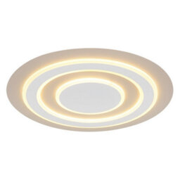 Luminosa Lighting Luminosa Jayden Semi Flush Ceiling Light Matt White Led 3000K - thumbnail 1