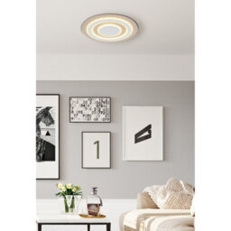 Luminosa Lighting Luminosa Jayden Semi Flush Ceiling Light Matt White Led 3000K - thumbnail 2