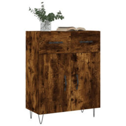Berkfield Modern Sideboard Smoked Oak 69.5X34X90 Cm Engineered Wood - thumbnail 3