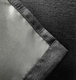 Enhanced Living Vogue Black 90 X 72 Inch (229X183Cm) Eyelet Thermal Noise Reducing Dim Out Curtains (Pair) - thumbnail 4