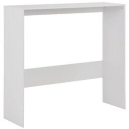 Berkfield Bar Table With 2 Table Tops White 130X40X120 Cm - thumbnail 7