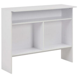 Berkfield Bar Table With 2 Table Tops White 130X40X120 Cm - thumbnail 8