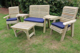 Churnet Valley Garden Furniture Ltd Churnet Valley Ergo Multi Set 4 Seat 1 X Coffee 1Xb 2Xc 2X A/tray - thumbnail 5