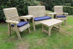 Churnet Valley Garden Furniture Ltd Churnet Valley Ergo Multi Set 4 Seat 1 X Coffee 1Xb 2Xc 2X A/tray - thumbnail 6