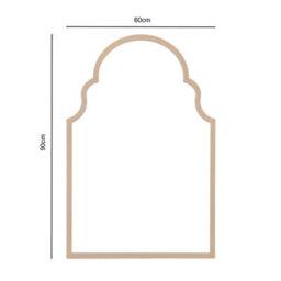 Amalfi - Antique Full Length Wall Mirror  60X90Cm Vintage Frame - Gold - thumbnail 8